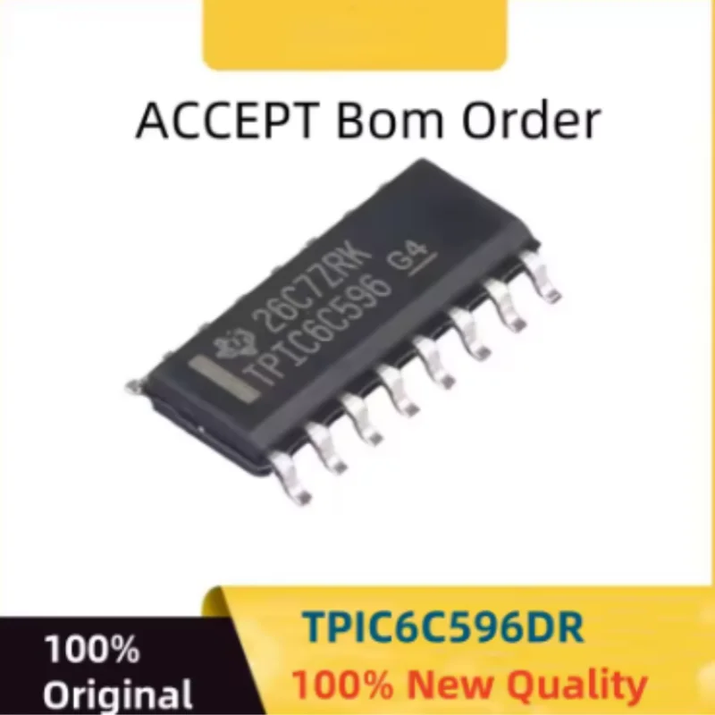 10PCS TPIC6C595DR TPIC6C596DR SOP-16 Shift Register Power Logic IC New Original Electronic Components