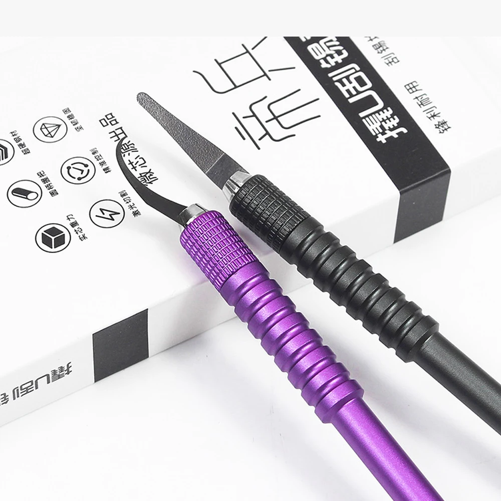 

WXY 5-in-1 U-Shaped Tin Glue Scraping Tool Set - CPU Solder Scraper IC Chip Pry-Up Tool for Mobile Motherboard Repair