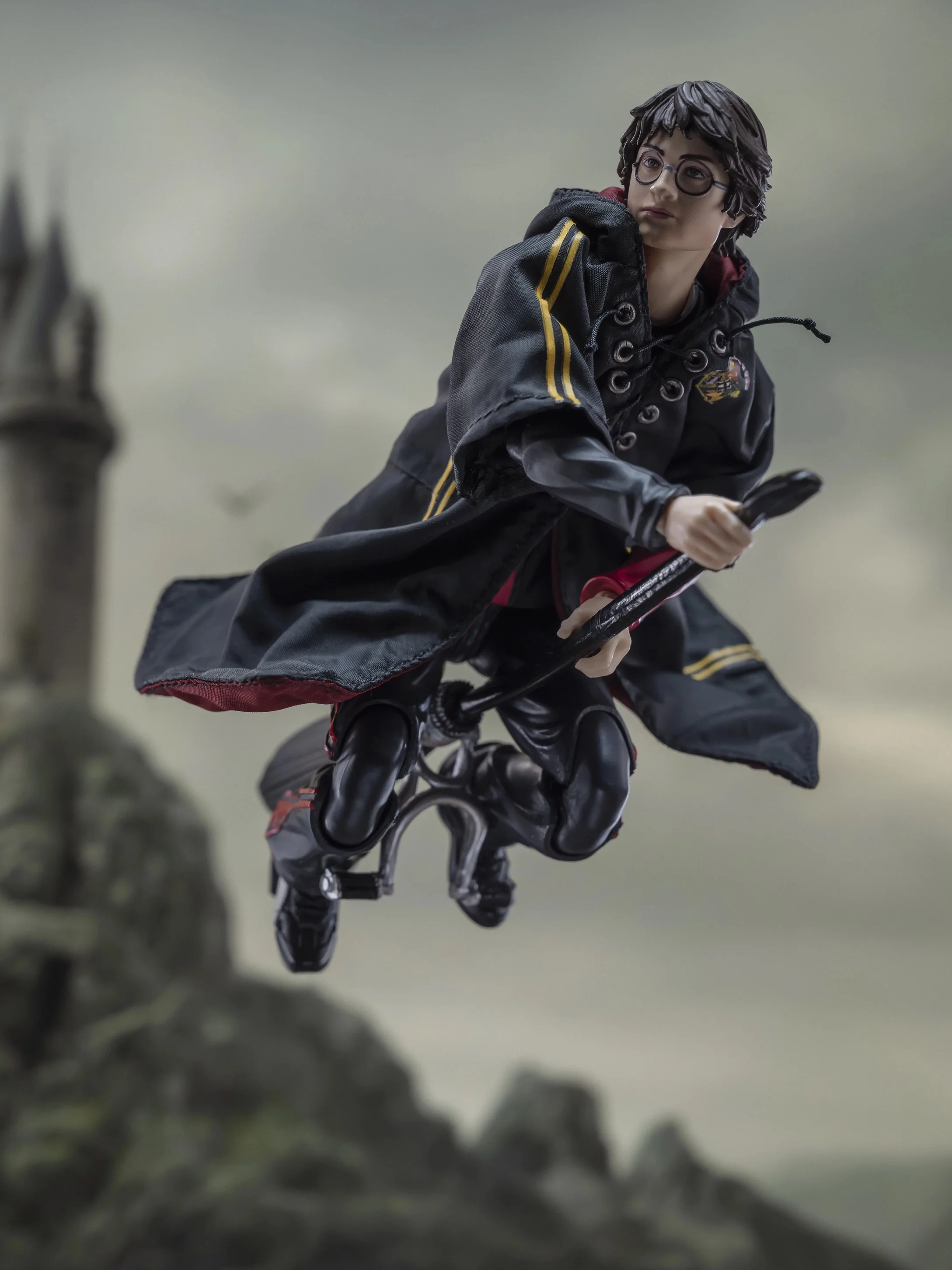 SHF Harry Magic Robe Clothes Anime Action Figure Trench Coat Toy Model Accessories Cloth Clothes Built In Iron Wire