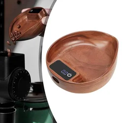 Wooden Electronic Digital Scale Walnut Hand-Poured Tea Coffee Electronic Scale Coffee Bean Weigher Gram Scale 0.3g/999g