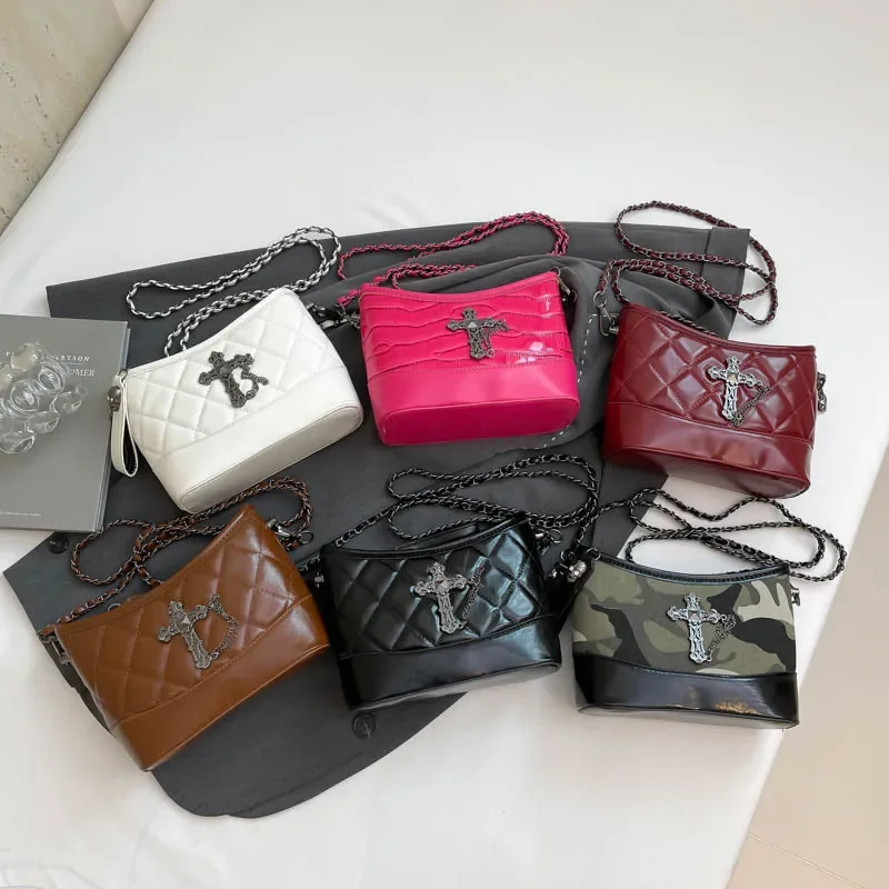 حقيبة نسائية جديدة متعددة الاستخدامات لعام 2025 بكتف ومتقاطعة مع نمط ماسي عالي الجودة