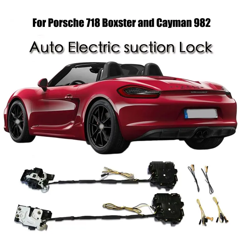 

Для Porsche 718 Boxster и Cayman: Механизм плавного закрывания дверей, электропривод замка, автоматический электрический доводчик с функцией бесшумного всасывания