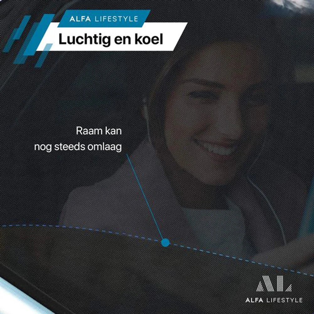 نافذة السيارة الخلفية الجانبية ستارة مظلة ، شبكة شبكة البعوض طارد ، غطاء الشاشة ، اكسسوارات السيارات #5