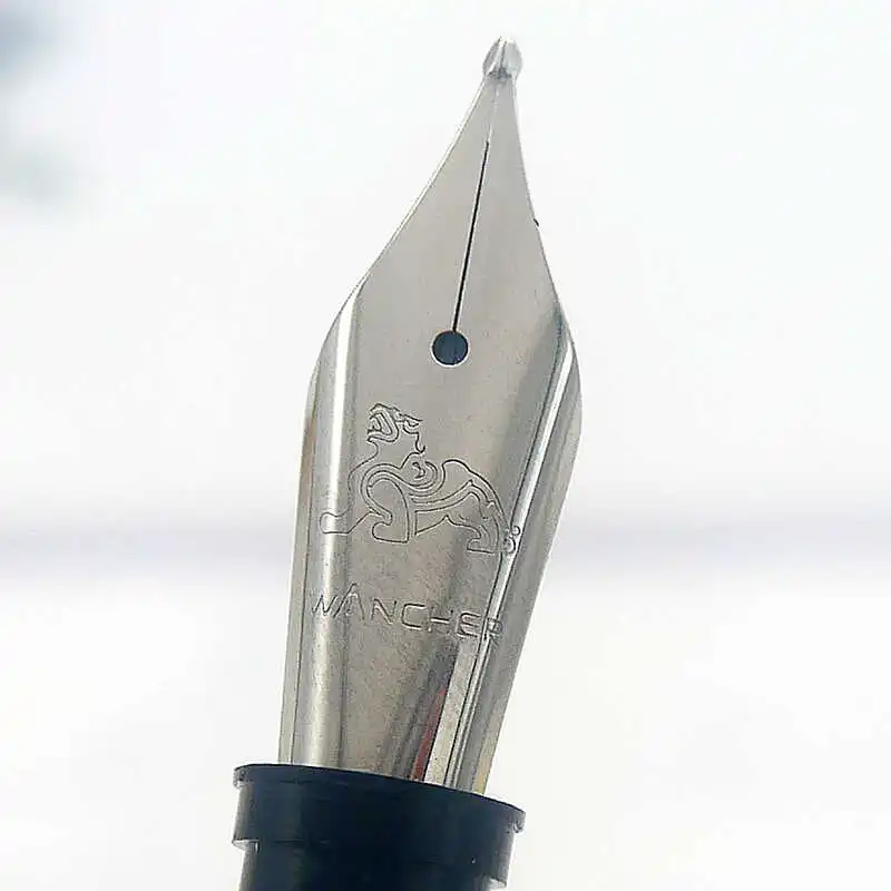

No.6 Germany Fountain Pen Nib WANCHER Tip 0.5F 1.0B Long Knife Fountain Pens Replacement #6Jowo Tip Golden Writing Smooth Pen