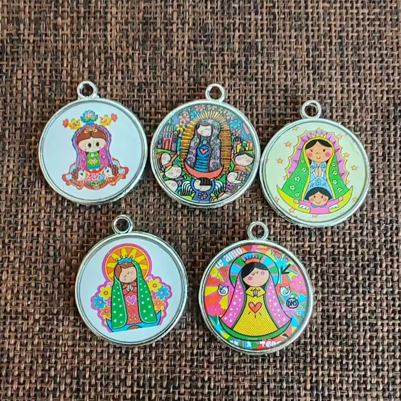 free ship 25pcs/pack baby virgin of Guadalupe model, charm pendant,alloy pendant, religous pendant special offer