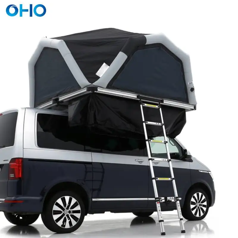 OHO New Design Polygon Inflatable Roof Top Car Tent for Outdoor Camping