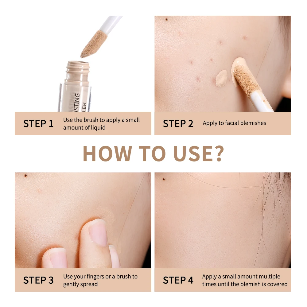 Lakerain – correcteur hydratant et radieux, contrôle de l'huile longue durée, fond de teint liquide, Texture, haute couverture, correcteur hydratant pour la peau