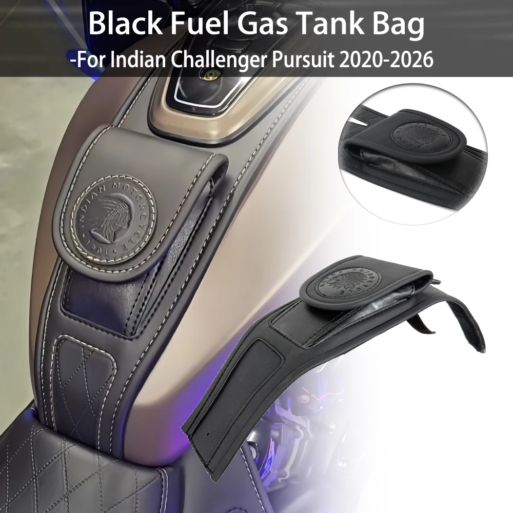 New Gas Tank Bag Upper Tank Motorcycle Fuel Tank Pack Accessory for Indian Challenger Pursuit Dark Horse Limited 2022-2025 2026