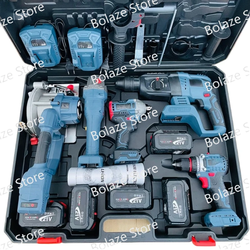 For MKT Combo Power Tools 5 Kits Tool Set 20v Volt Cordless Drills Battery DIY