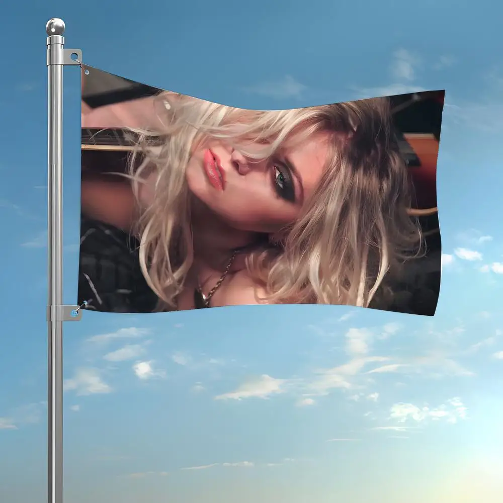 T-taylor M-momsen Singer Flags Flag Ultra Soft Banner Outdoor Garage Door Wall Hanging Decor Waterproof Polyester