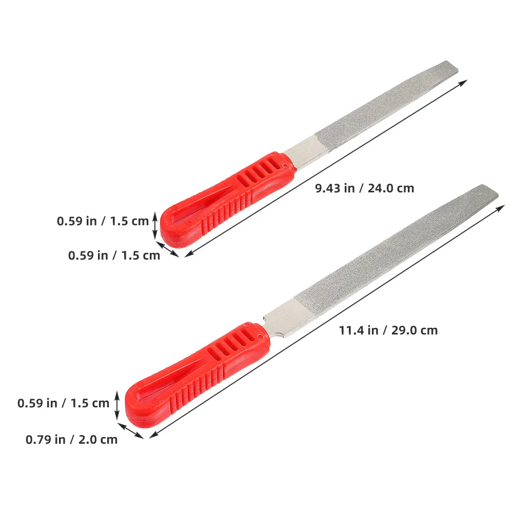 

2Pcs Flat File Ergonomic Grip Precision Smoothing Filing Tool Set Wood Rasp File Tool Woodworking Hand Tools
