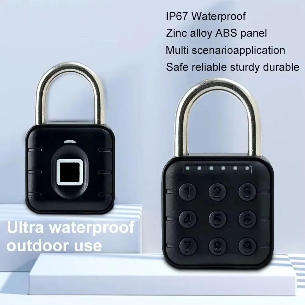 Electronic Lock Tuya Bluetooth Fingerprint Padlock Digital Luggage Lock APP Temporary Password Remotely IP67 Waterproof New