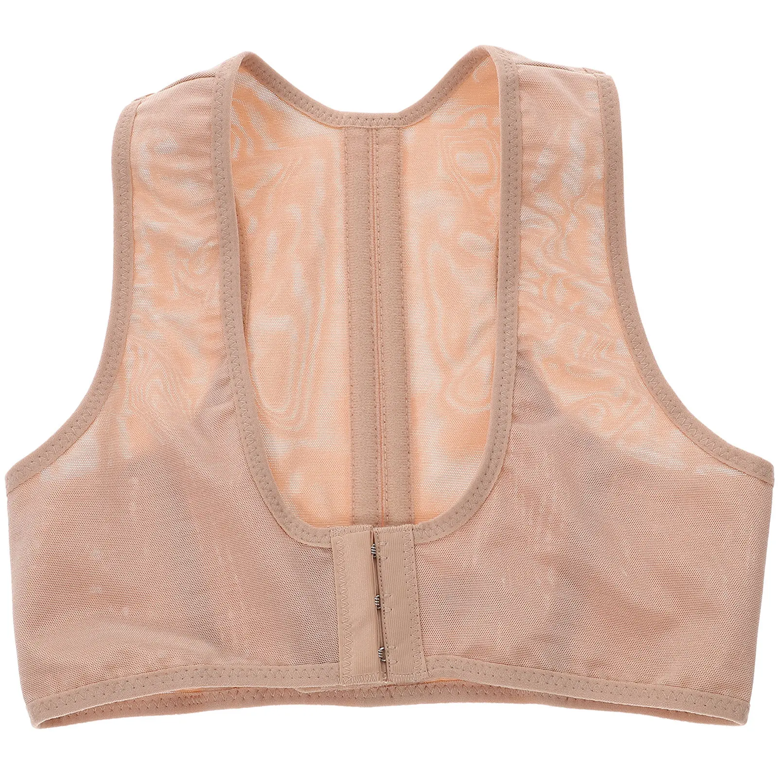 

Back Posture Corrective Brace Magnetic Shoulder Support Free Size White Elastic Nylon PU for Scoliosis Lumbar Spine Massage