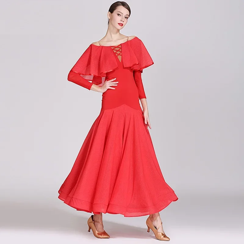 Vestido de salón para mujer, ropa de baile, vestido de vals de salón, trajes de rumba, ropa de baile de salón, vestido de baile español, vestido de flamenco