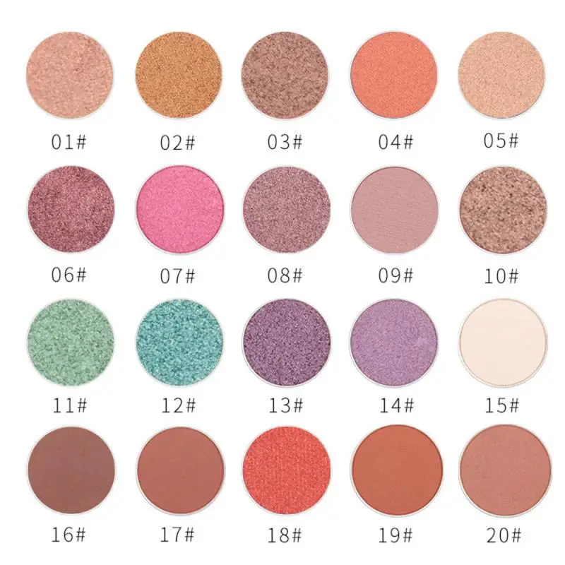 Long Lasting Eye Shadow Mixable Fine Powder Rich Color Delicate And Light Makeup Goes On Naturally Multi-color Eyeshadow 26mm