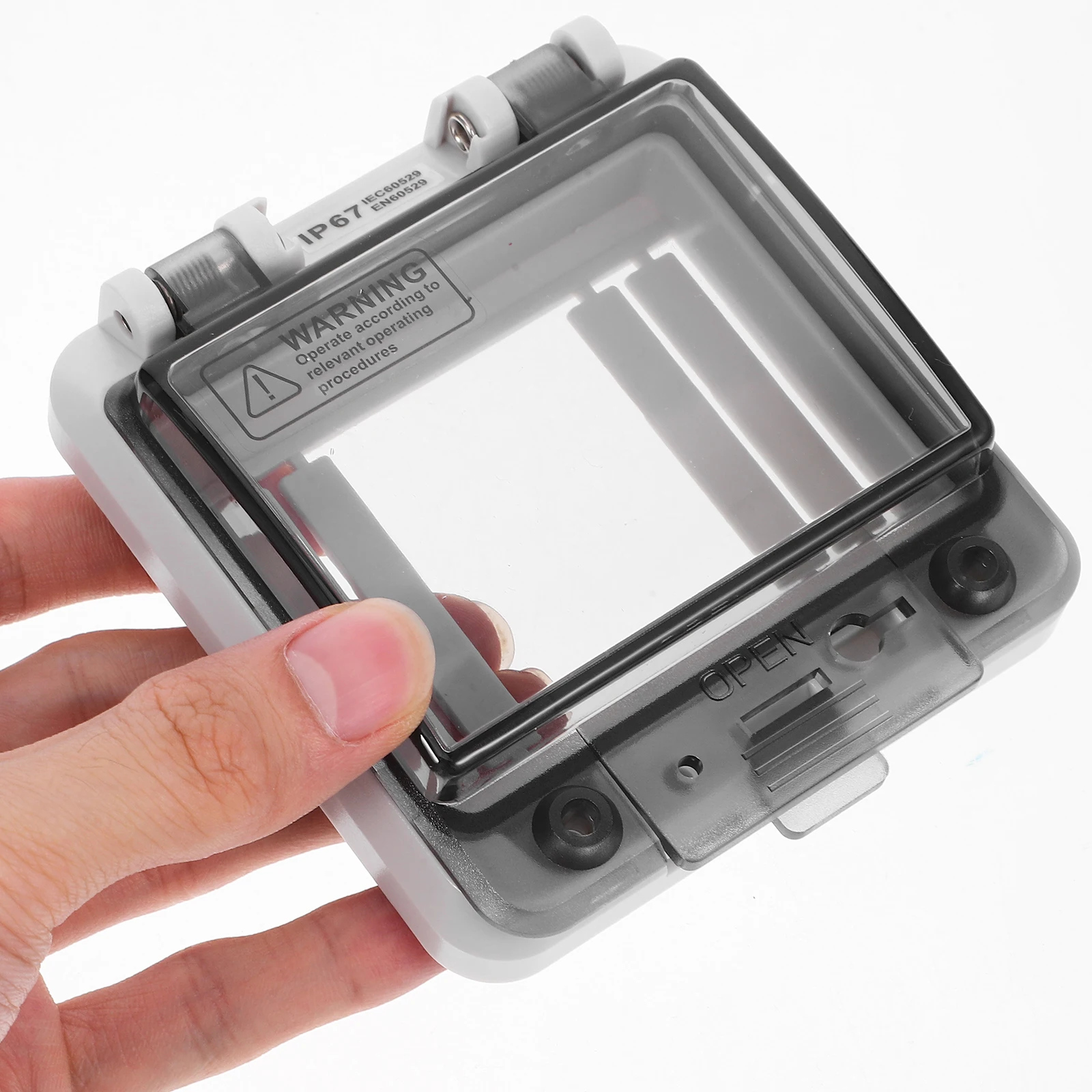 

Transparent Waterproof Breaker Box Circuit Distribution Cover PC Material Impact Resistance Visual Window Design Easy Monitoring