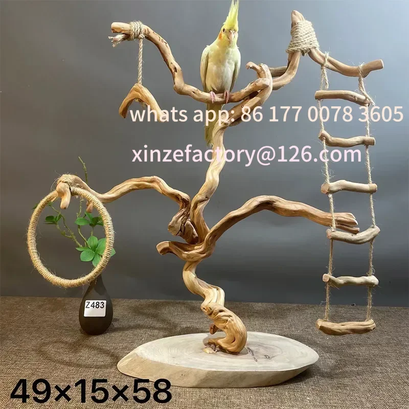 

Customizable Parrot swing stand, parrot stand, table top bird , bird , tree branch bird