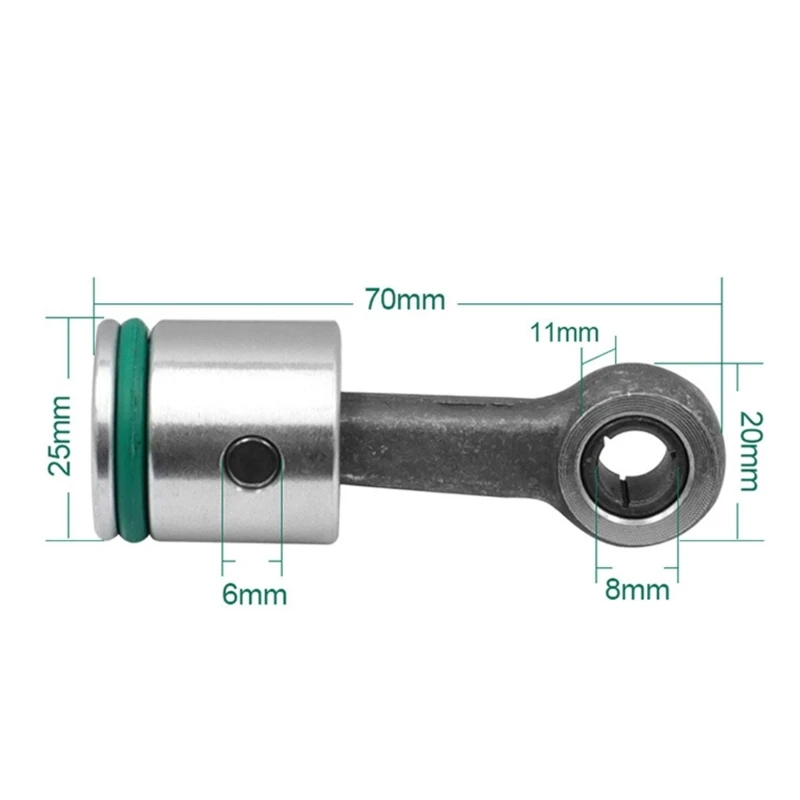 Aluminum Piston Connecting Rod with Washer + Pin Assembly for Type 26 Aluminum Electric Hammer Impact Drill Install