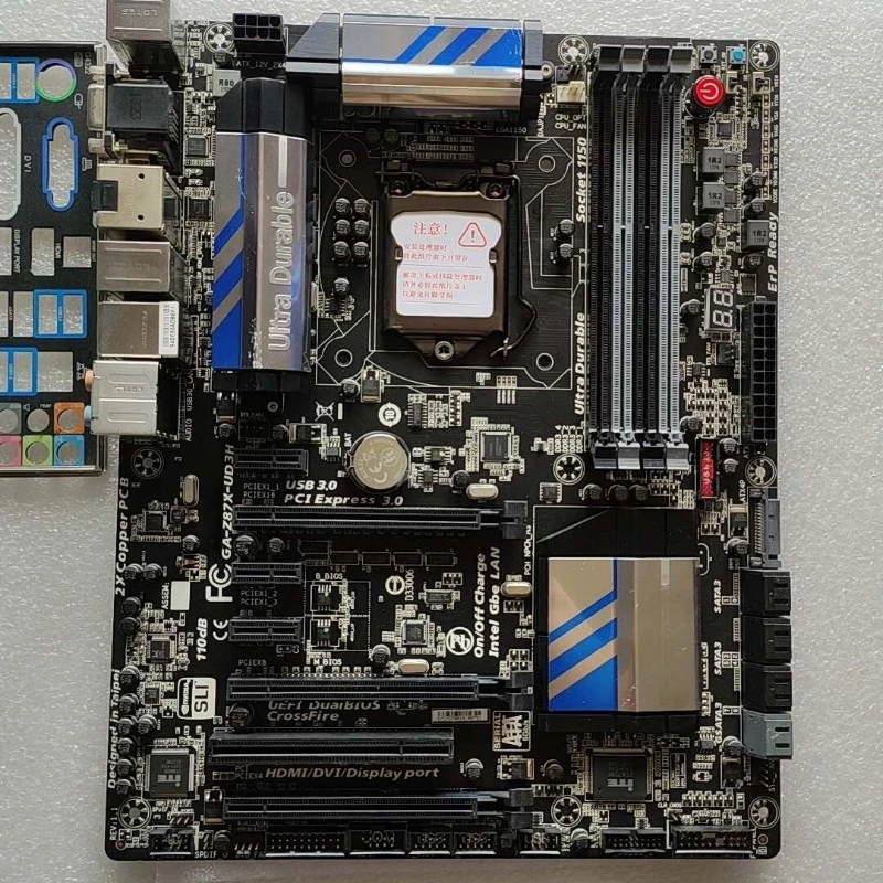 

used for Gigabyte GA-Z87X-UD3H LGA1150 Intel Z87 ATX Motherboard DDR3 USB3.0 PCIe 3.0 4th Gen CPU