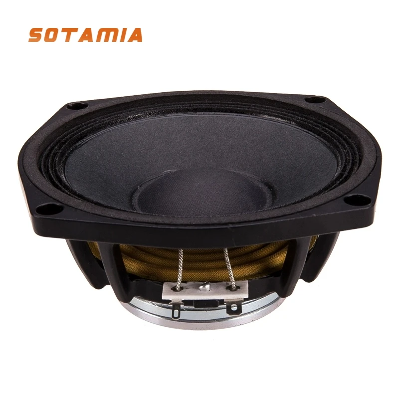 SOTAMIA 1Pcs 5 Inch Midrange Speaker 8 Ohm 120W Neodymium Magnetic Audio Aluminum Frame HIFI Loudspeaker DIY Bookshelf Speaker