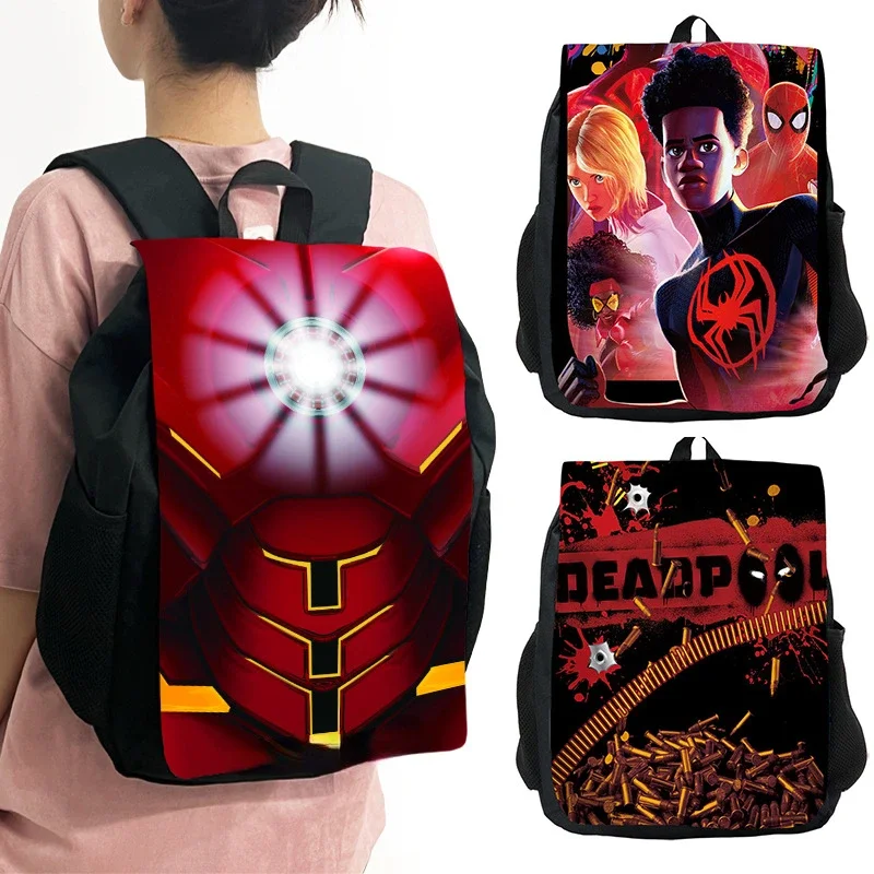 

Школьный рюкзак Deadpool, вместительный рюкзак Человека-паука для учеников начальной и средней школы