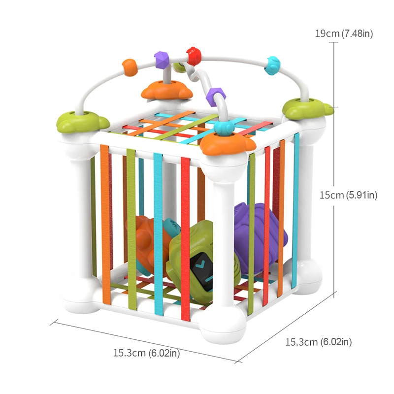 Bebé Montessori apilamiento forma Color aprendizaje Arco Iris forma bloques clasificación juego rebordear niños juguetes educación 18M + regalos para niños pequeños