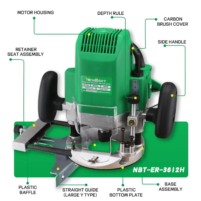 Multifunctional Angle Grinder Bakelite Milling Edge Trimming Grinding Machine Engraving Machine 110V Furniture Processing