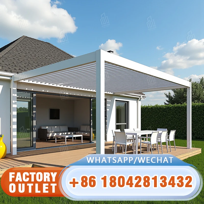 

Customizable Outdoor Aluminum Garden Shade Structure Ideal for US Backyards with Creative Design Pergola