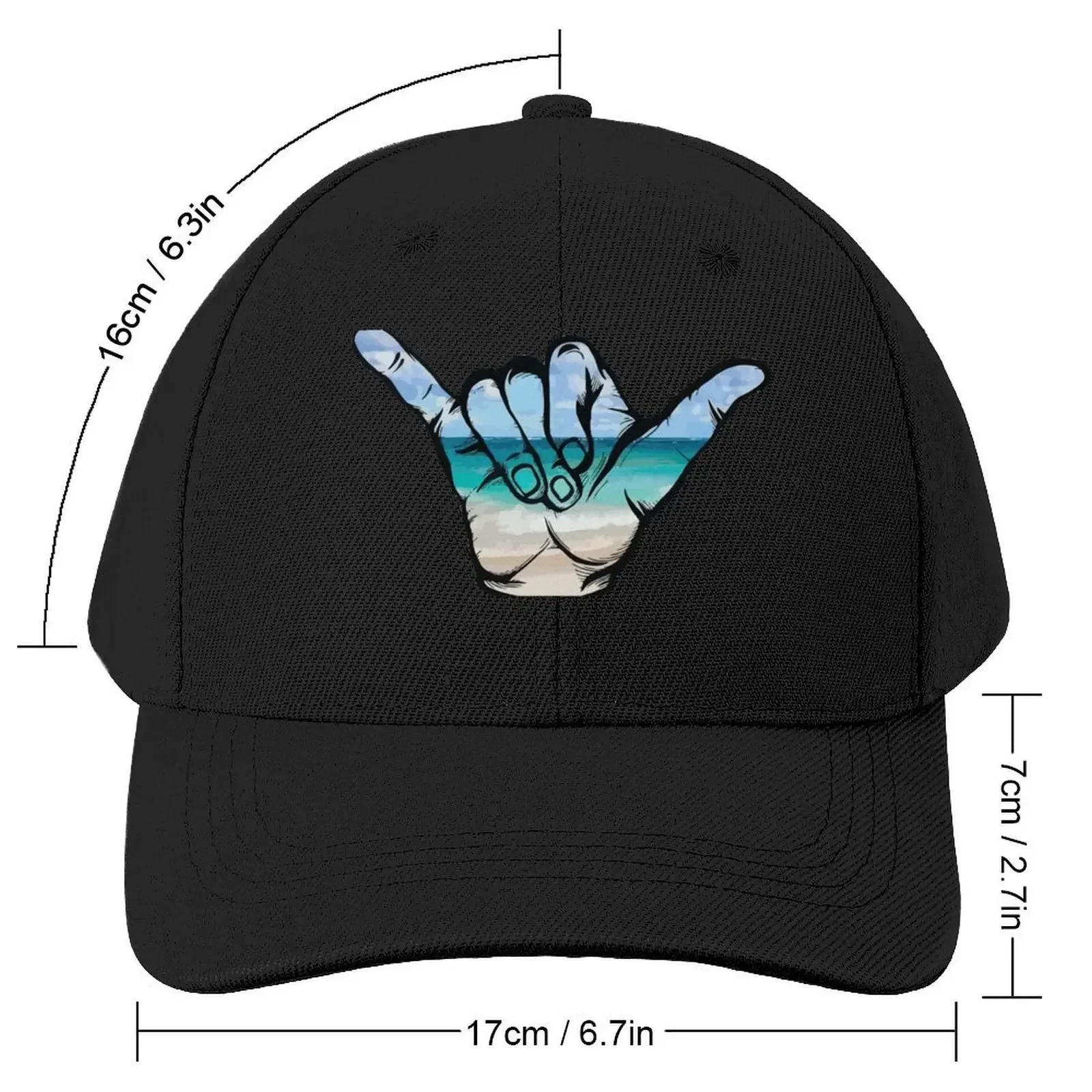 SHAKA HAWAII HANG LOOSE Baseball Cap Sun Cap funny hat Beach Boy Women's