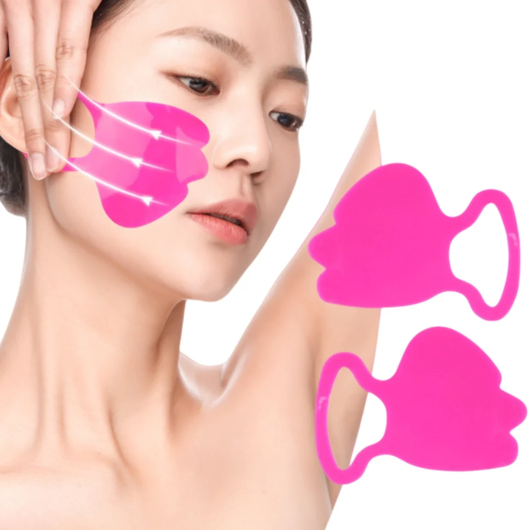 

2pcs Silicone Nasolabial Fold Patch with Ear Hooks Lifting Wrinkle Nasolabial Sticker Face Lifting Patches Fine Lines Fading