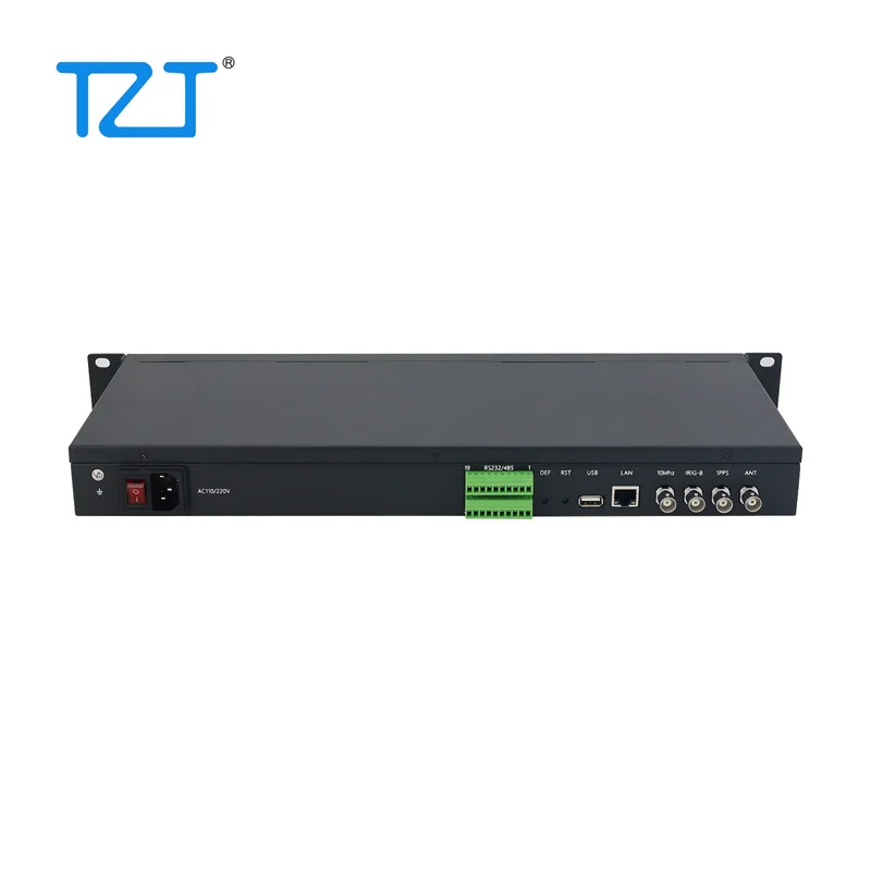 TZT Network Time Server with High Precision OCXO for Beidou Dual Mode GPS PTP Clock NTP Server (30m Antenna + 1/2 Network Port)