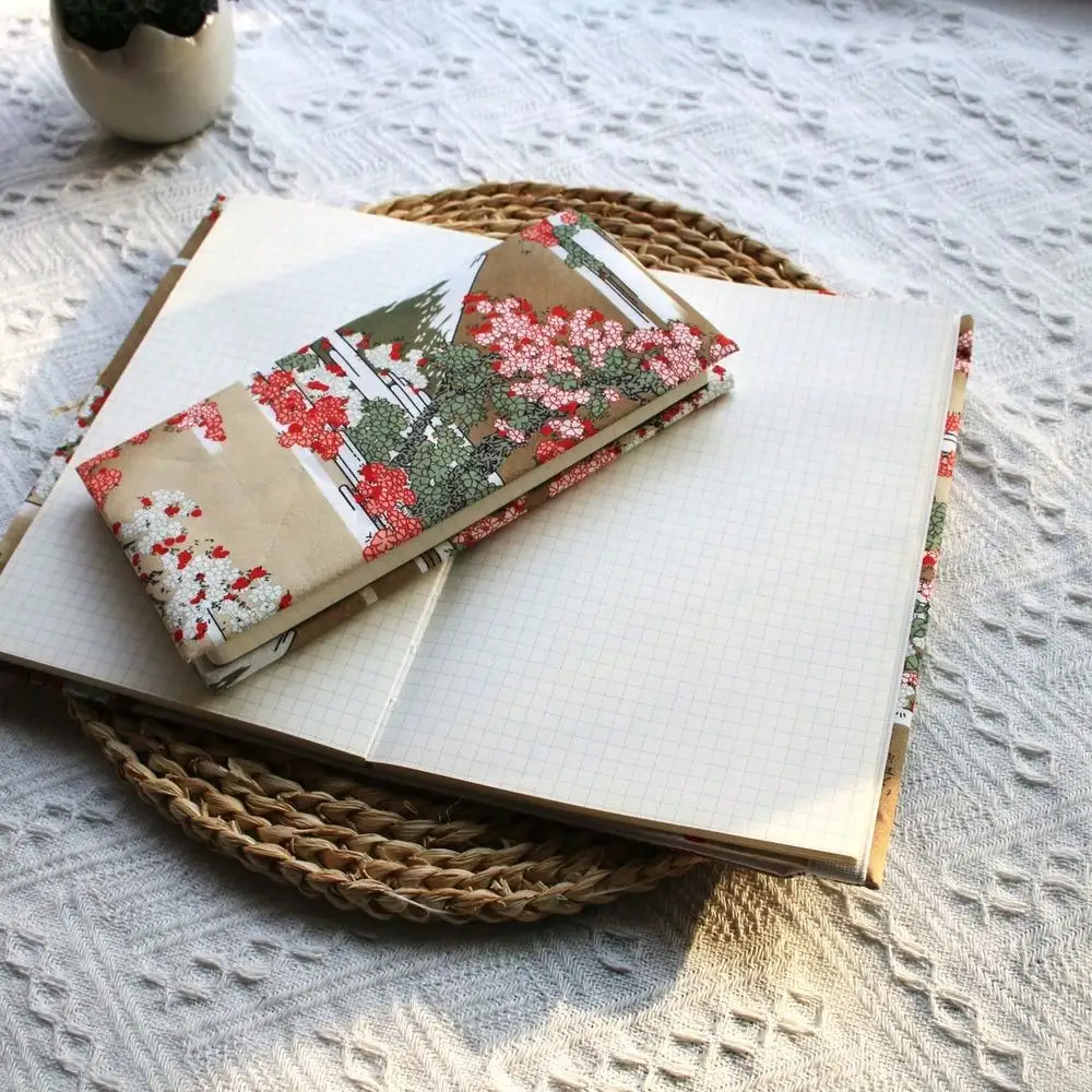 Fromthenon 1PC A5 A6 Wochen Sakura und Mount Tuch Buch Cover Planer Fall Abdeckung Schutzhülle Büro Schreibwaren