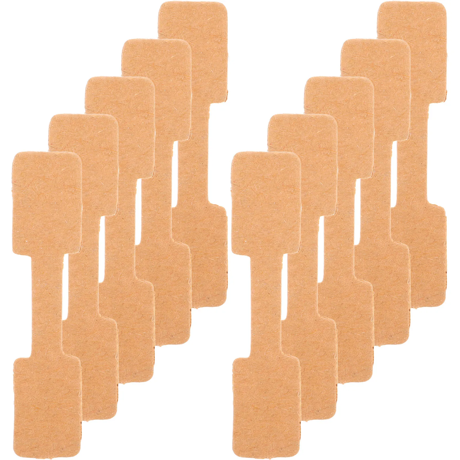 300 pcs Kraft Paper Price Tags – Blank Adhesive Labels for Jewelry, Rings, Necklaces, Bracelets, DIY Crafts & Wedding