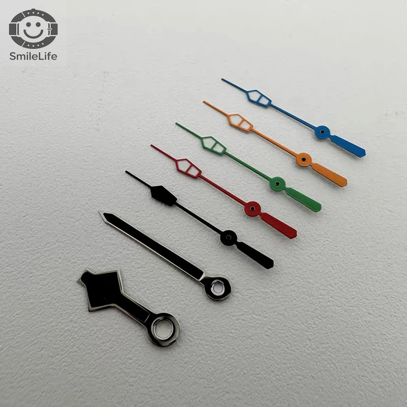 SmileLife NH35 Green Luminous Colorful Hands 8.3*9.2*12.5mm Watch Hands Fit NH35/NH36 Movement Watch Accessories Watch Hands