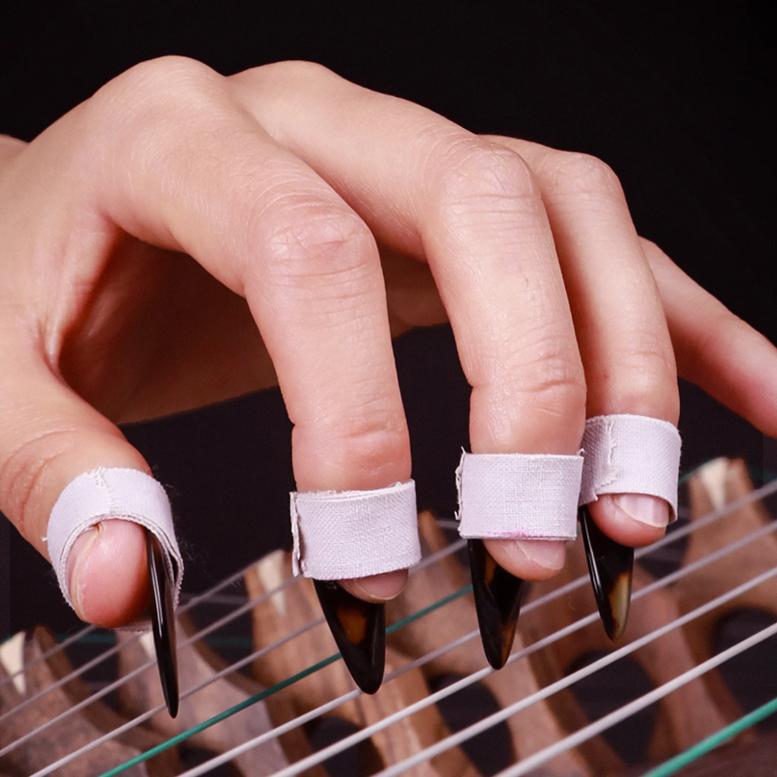 

2 Pcs Comfortable The Tape Adults Nail Finger Adhesive Tapes Zither Music Instrument