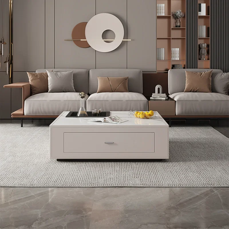 

Nordic Luxury Coffee Tables Modern Storage Design Computer Desk Writing Table Entrance Hall Mesa Auxiliar Living Room Furniture