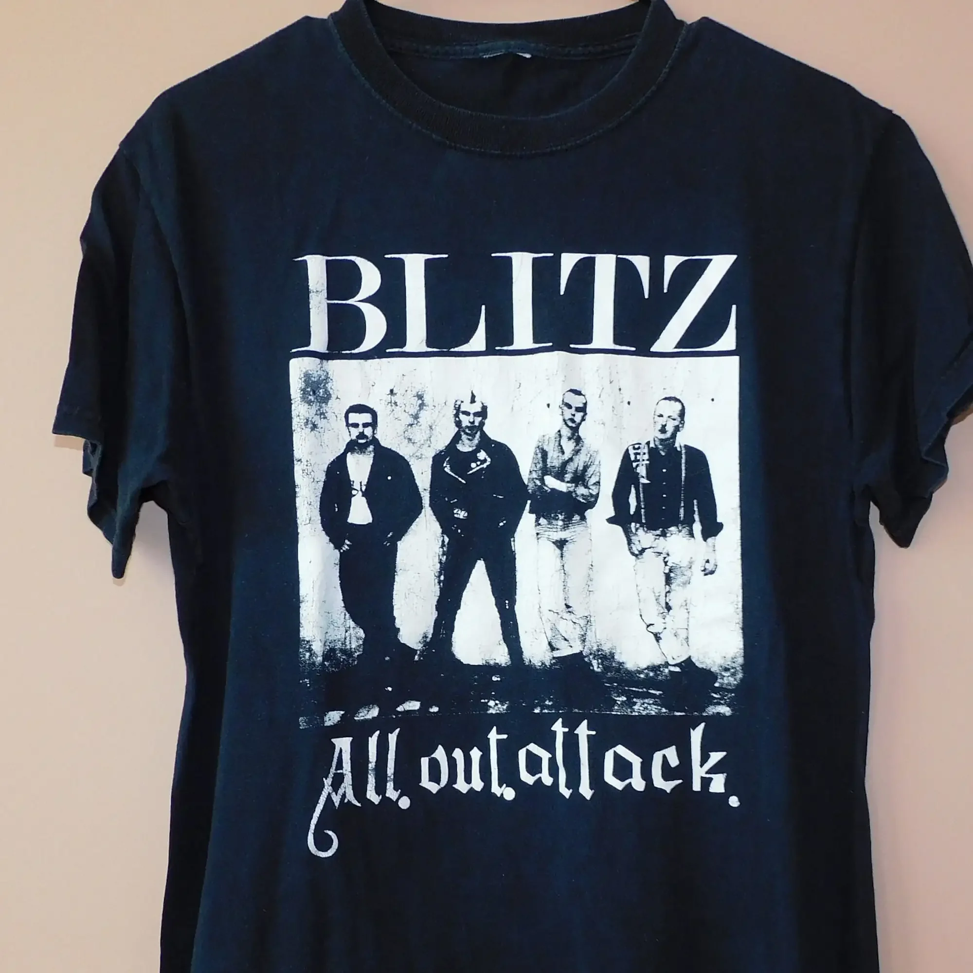 Vintage Blitz T Shirt Uk Oi Punk Rock Band