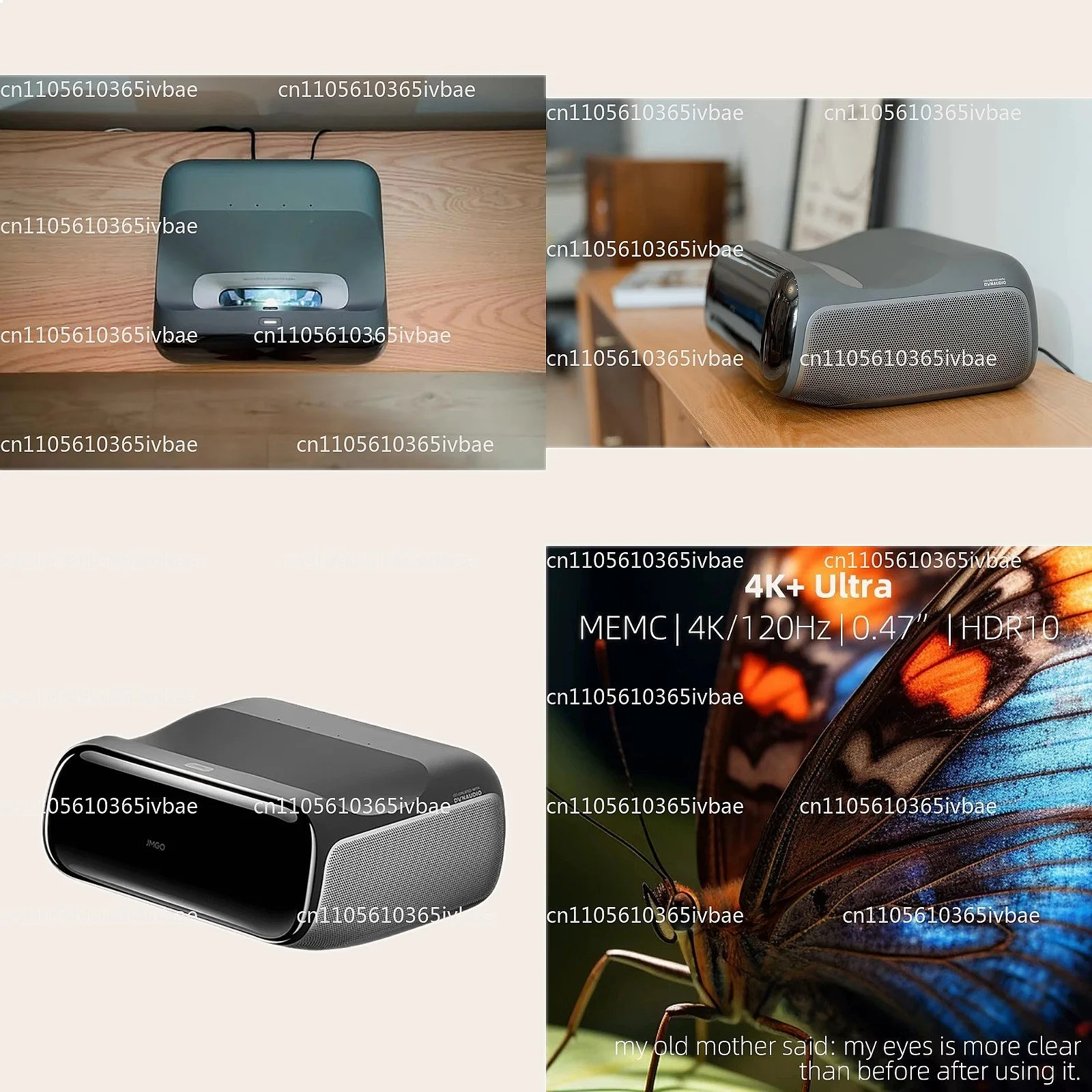 4K Laser Projector, 0.18:1 Ultra Short Throw, 4GB+64GB, WiFi6, eARC, Triple Laser Smart Home Theater
