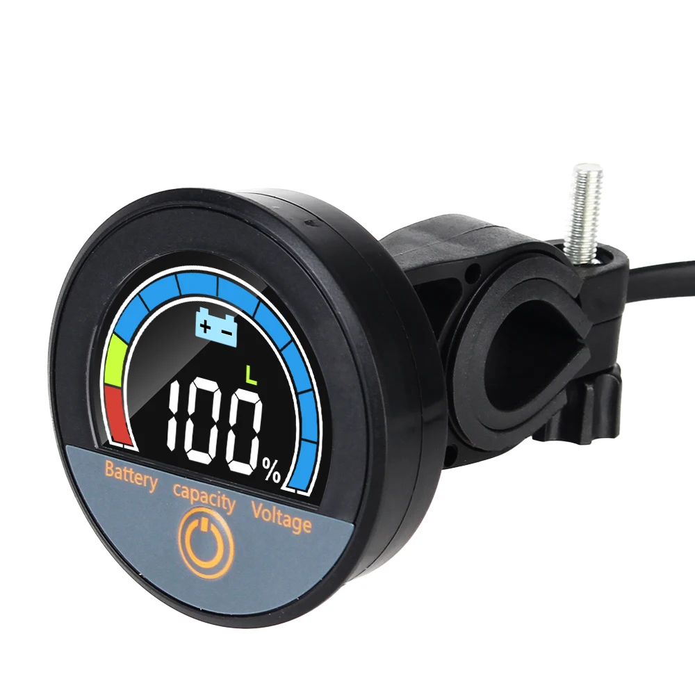 Battery Capacity Tester Car Voltage Meter DC7-100V Waterproof Battery Level Indicator Digital Circular Voltmeter Universal