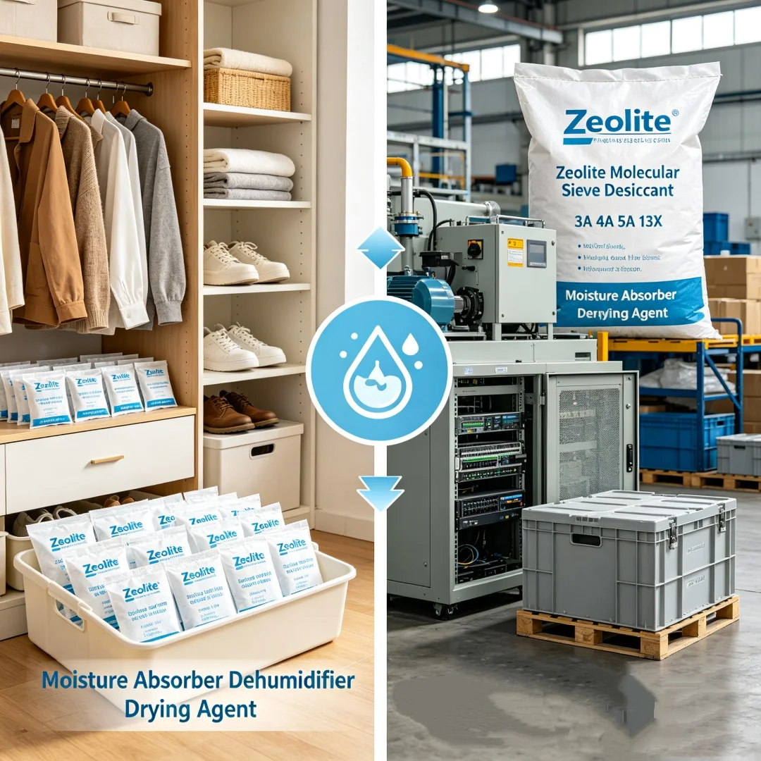 Zeolite Molecular Sieve Desiccant 3A 4A 5A 13X Moisture Absorber Household Industrial Dehumidifier Drying Agent Moisture Remover