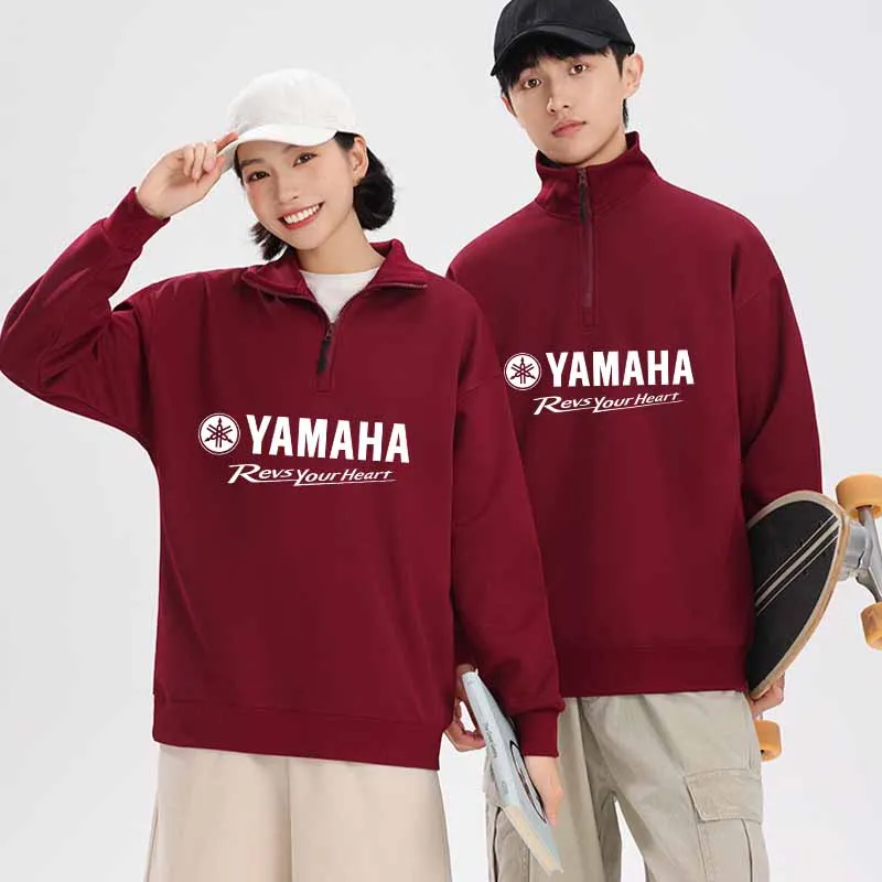 Yamaha Outdoor Men's Zipper Hoodie - Spring/Autumn Four-Piece Zippered Pullover Shirt - Men's Sportswear - Suitable for Outdoor