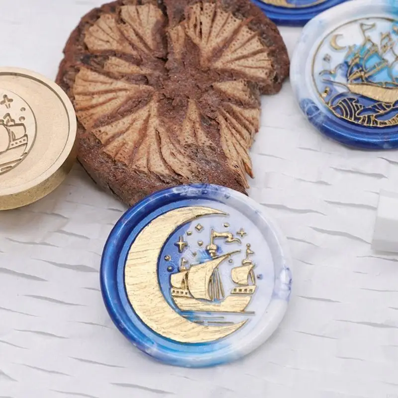 R66A Sea Creature Theme Wax Seal Stamp Head