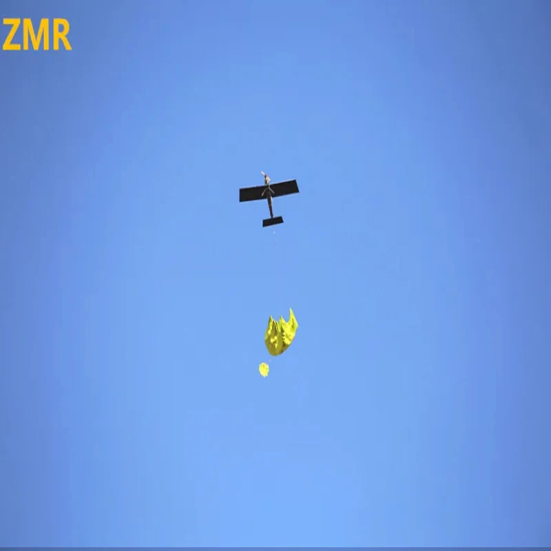 ชุดปล่อยร่มชูชีพไนลอน FPV น้ำหนัก 6-8 กก. คุณภาพสูง - พร้อมเชือกคล้อง อุปกรณ์ป้องกันการลงจอดสำหรับเครื่องบินบังคับวิทยุ