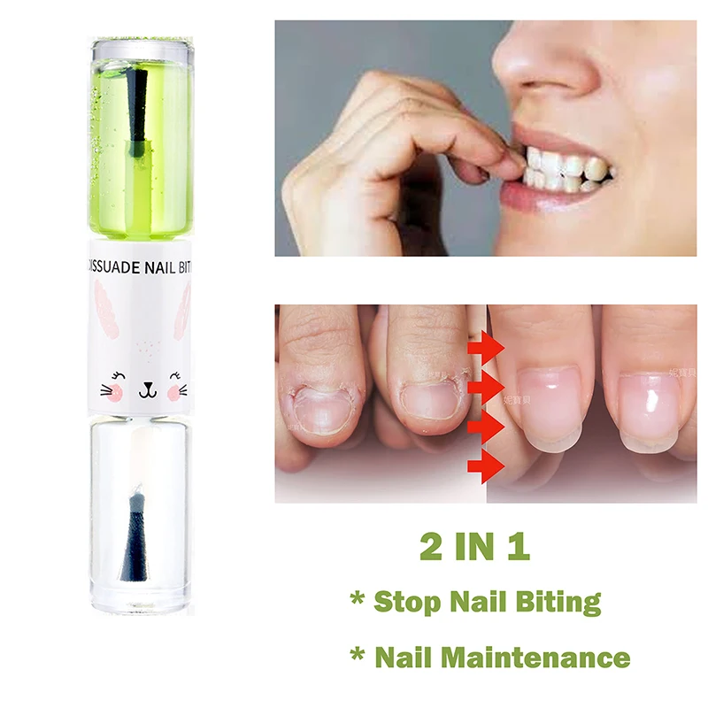 Stop Nail Biting Treatment Nail Polish Bitter Cuticle Non-Toxic Healthy Oil Stop Sucking Thumb For Child  Not Eating Fingernails