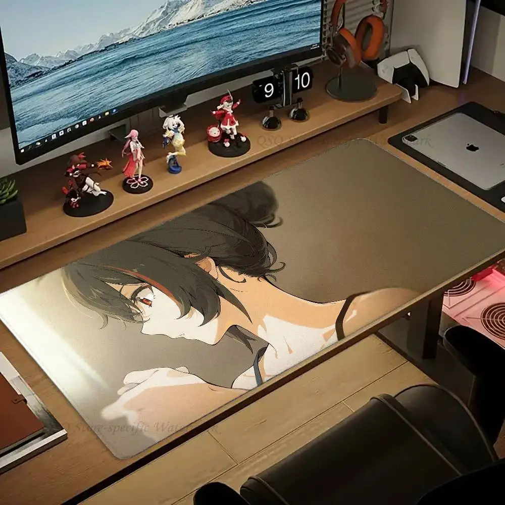 Zhu Yuan Game Zenless Zone Zero Mousepad Non-slip Suitable For Office Computers Laptops E-sports Game Desk Mats XXL Keyboard