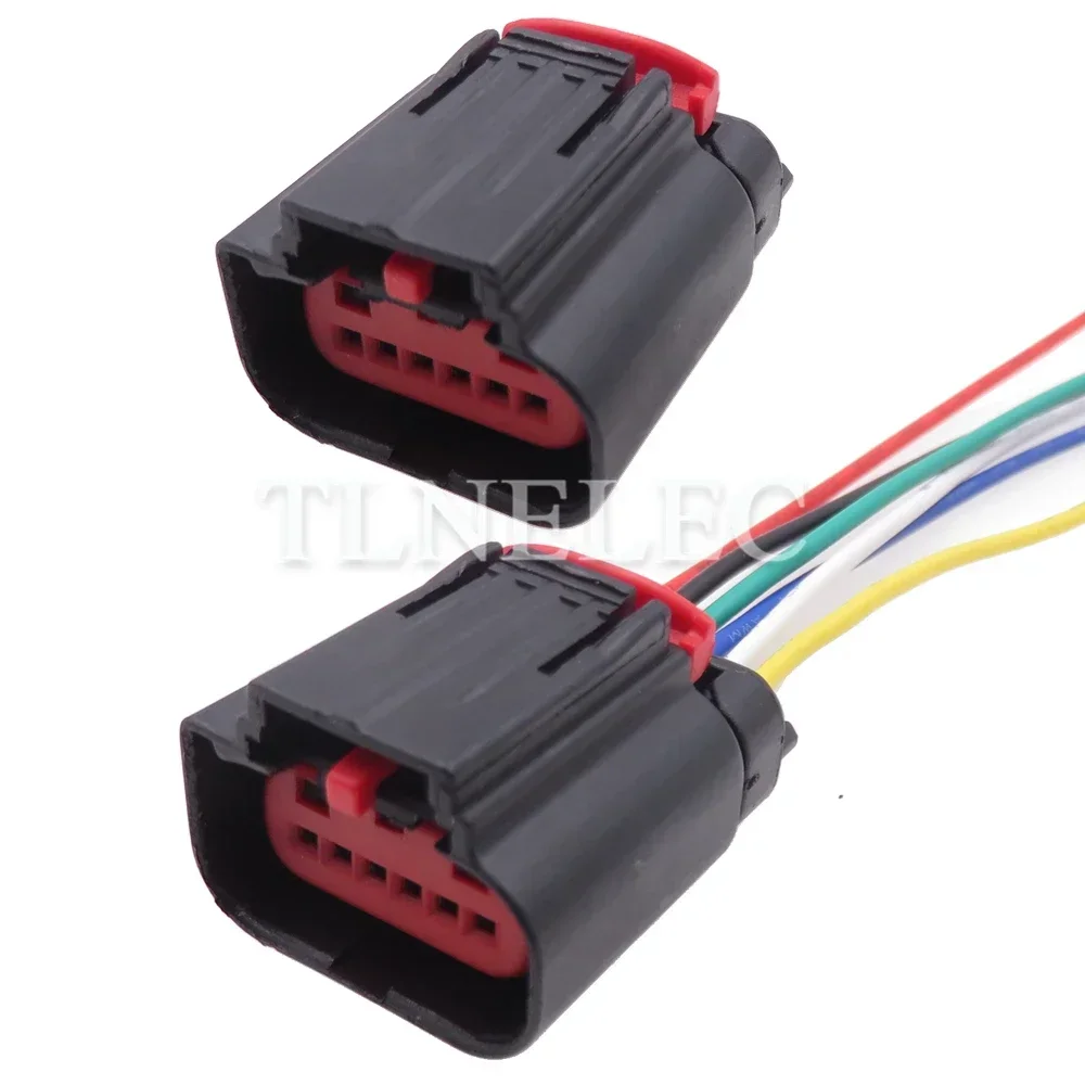 6 Pin Way Auto Wire Harness Connector with Wires Car Accelerator Pedal Position Sensor Electrical Sockets For Ford 1438153-5