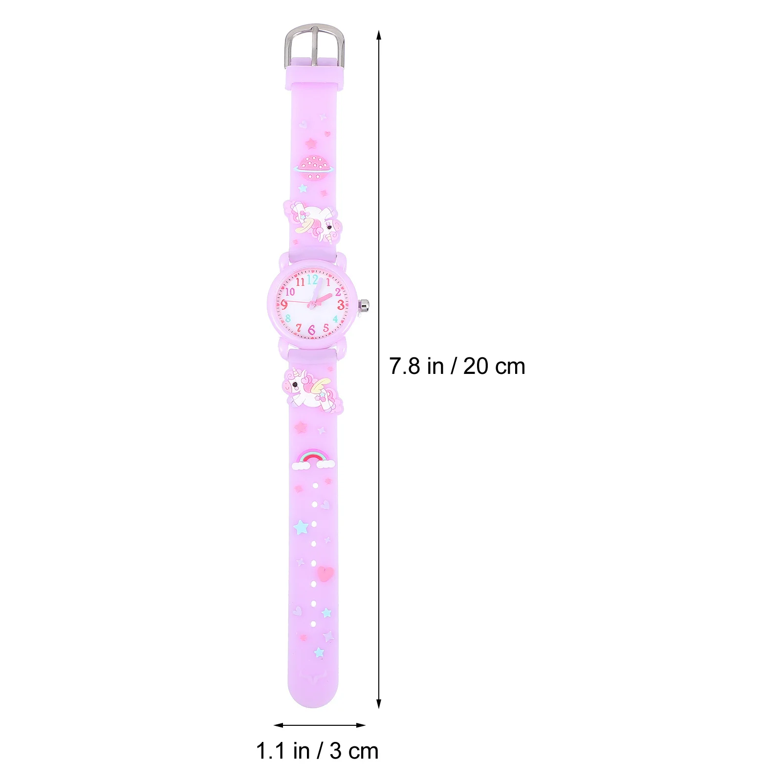 Children Unicorn Quartz Watch Kids Wristwatch Students Waterproof Dress Lovely Design Soft Strap Comfortable Adjusted Kids Watch