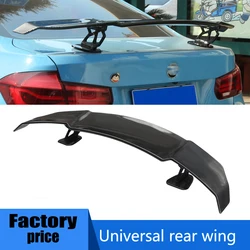 Universal rear wing accessories for vehicles spoiler gt sports For 99% Sedan Car Tuning No punching Carbon Fiber Look high legs