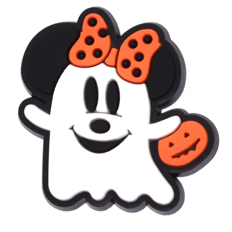 Miniso Shoe Charms Disney Mickey And Minne Halloween Shoe Decoration Accessories Pvc Anime Shoe Charm For Friend Gifts
