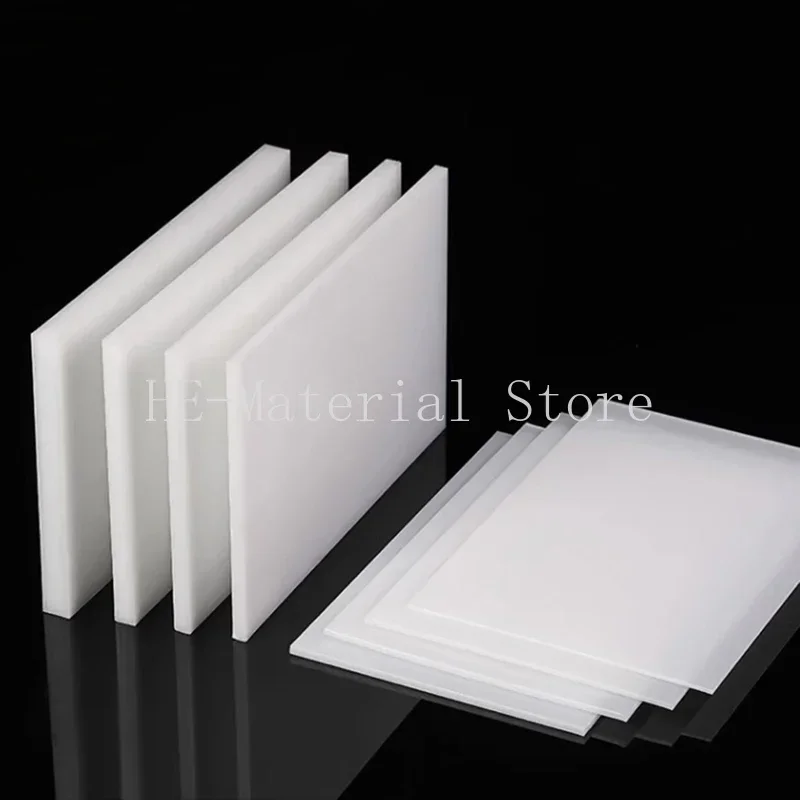 1/3Pcs White Polypropylene Sheet PP Plate Plastic Board Thick 2mm-20mm Food Grade Waterproof Wear-resistant 200x200/210x297mm